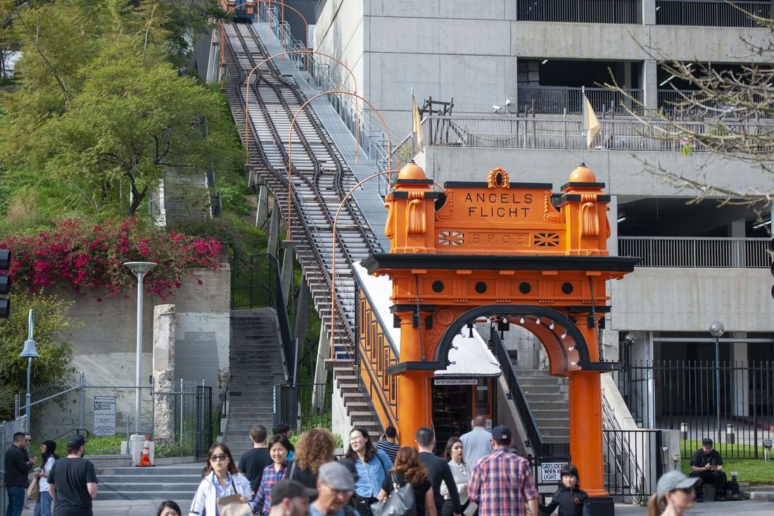 Angels Flight funicular, downtown Los Angeles