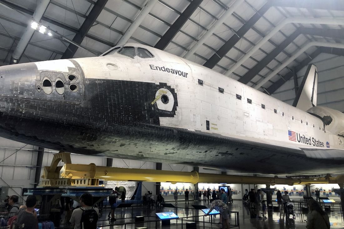 Space Shuttle Endeavour on display